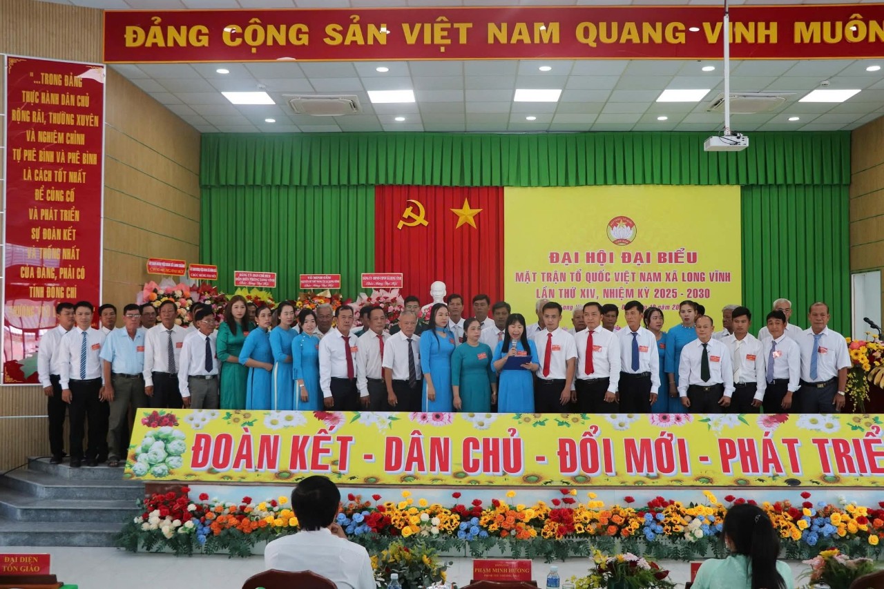 Đại hội đại biểu Mặt trận Tổ quốc Việt Nam xã Long Vĩnh lần thứ XIV, nhiệm kỳ 2025 - 2030
