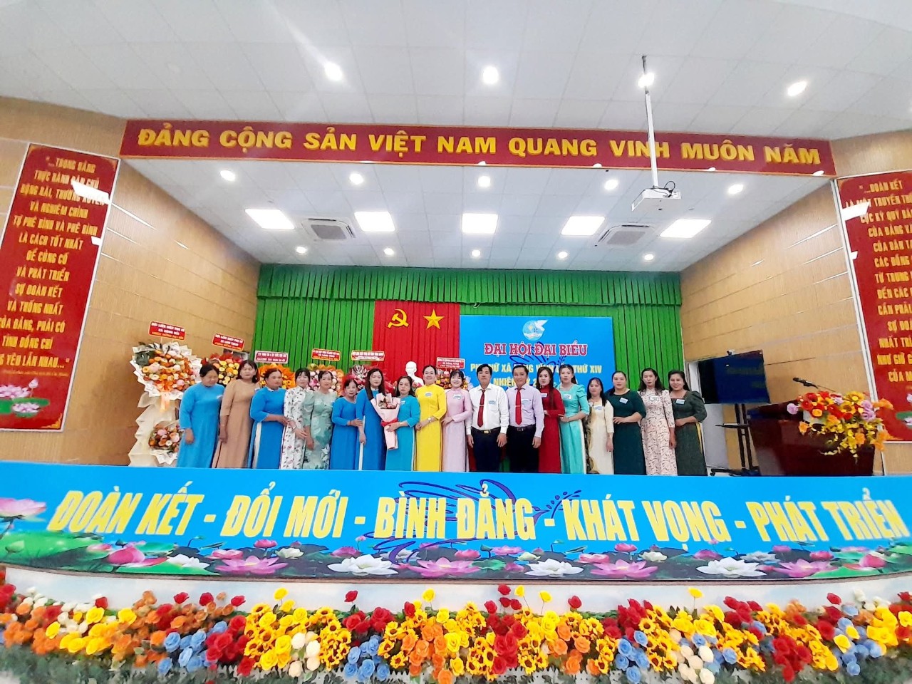 Đại hội đại biểu Hội Liên hiệp Phụ nữ xã Long Vĩnh thành công tốt đẹp.