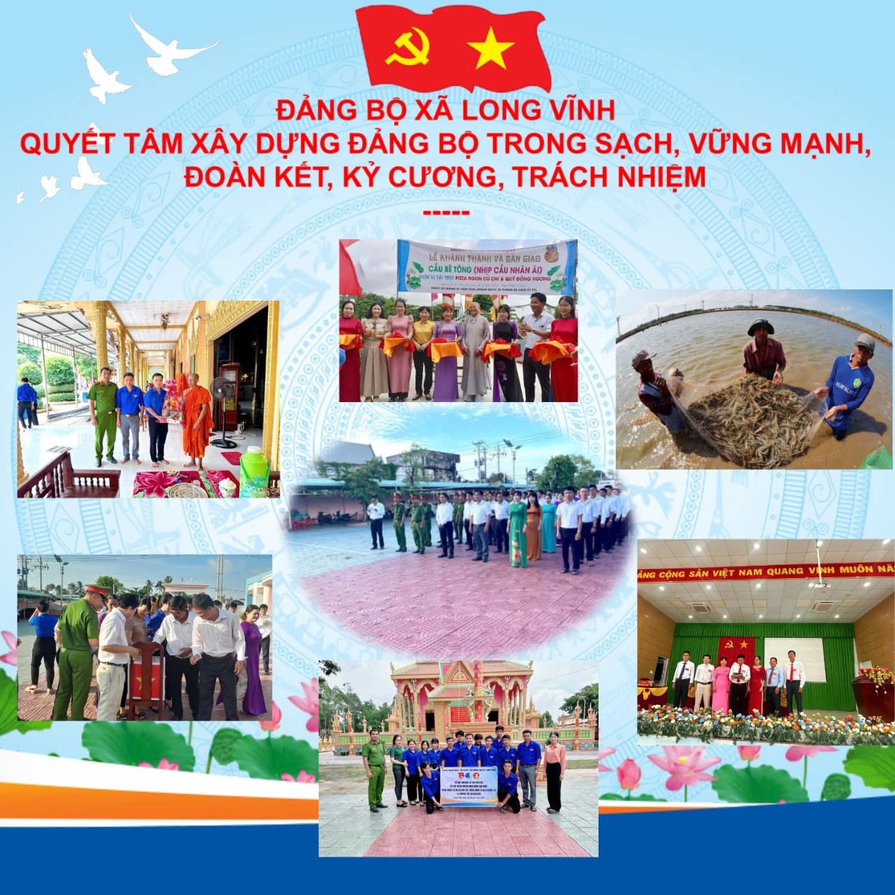 Đảng bộ xã Long Vĩnh quyết tâm xây dựng Đảng bộ trong sạch, vững mạnh, đoàn kết, kỷ cương, trách nhiệm – Hướng tới Đại hội XIV thành công tốt đẹp
