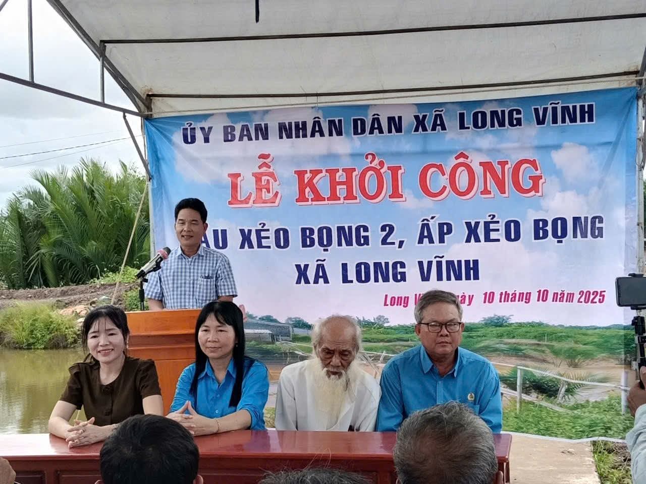 Khởi công xây dựng Cầu giao thông nông thôn mới tại ấp Xẻo Bọng
