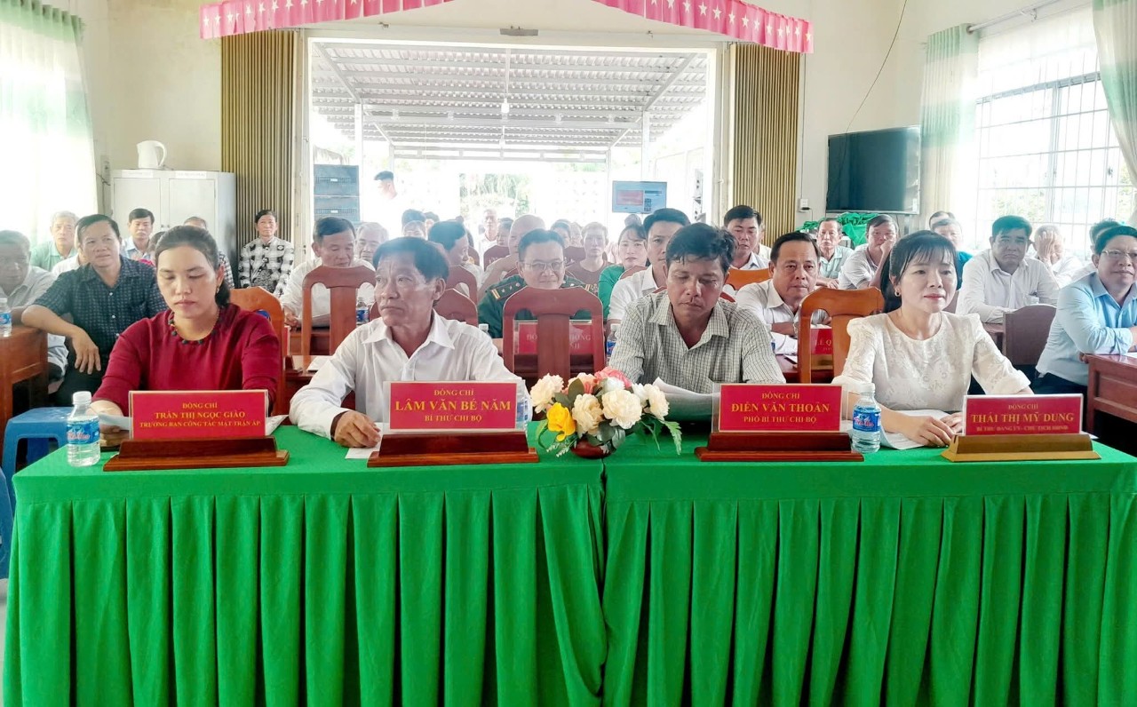 Xã Long Vĩnh tổ chức Ngày hội Đại đoàn kết toàn dân tộc năm 2025 tại ấp Cái Cối